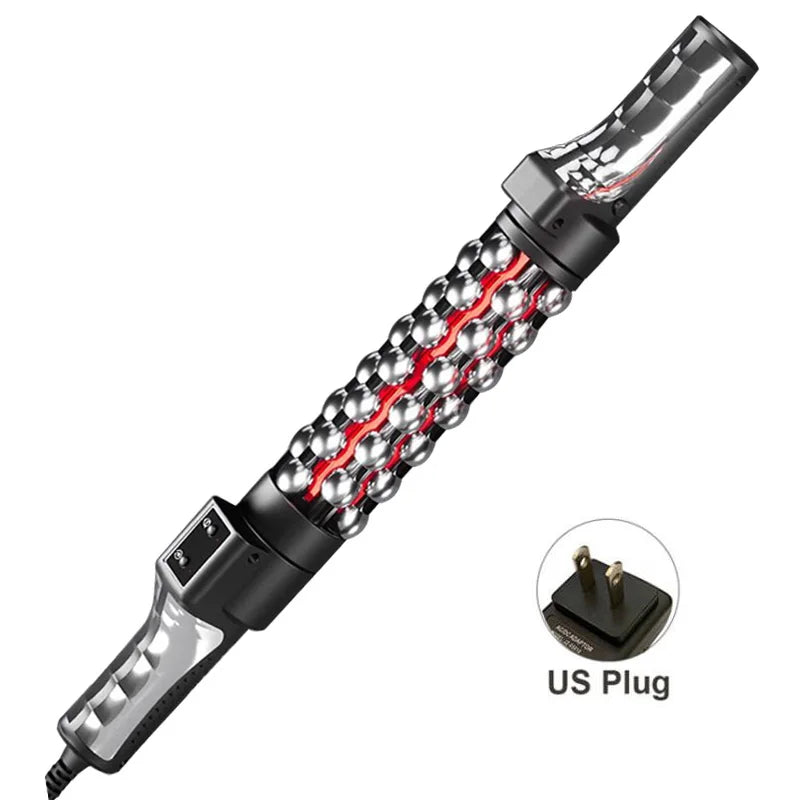 360° Rotating Red Light Heated Massage Roller – Full Body Anti-Cellulite & Muscle Relaxation Device