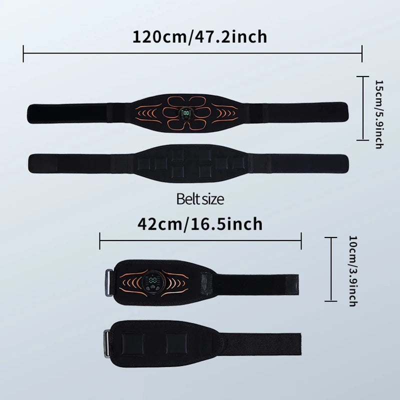 Abdominal Massager Waist Belt – Smart Muscle Toner for Abs, Arms & Legs | Fitness & Massage Training Equipment