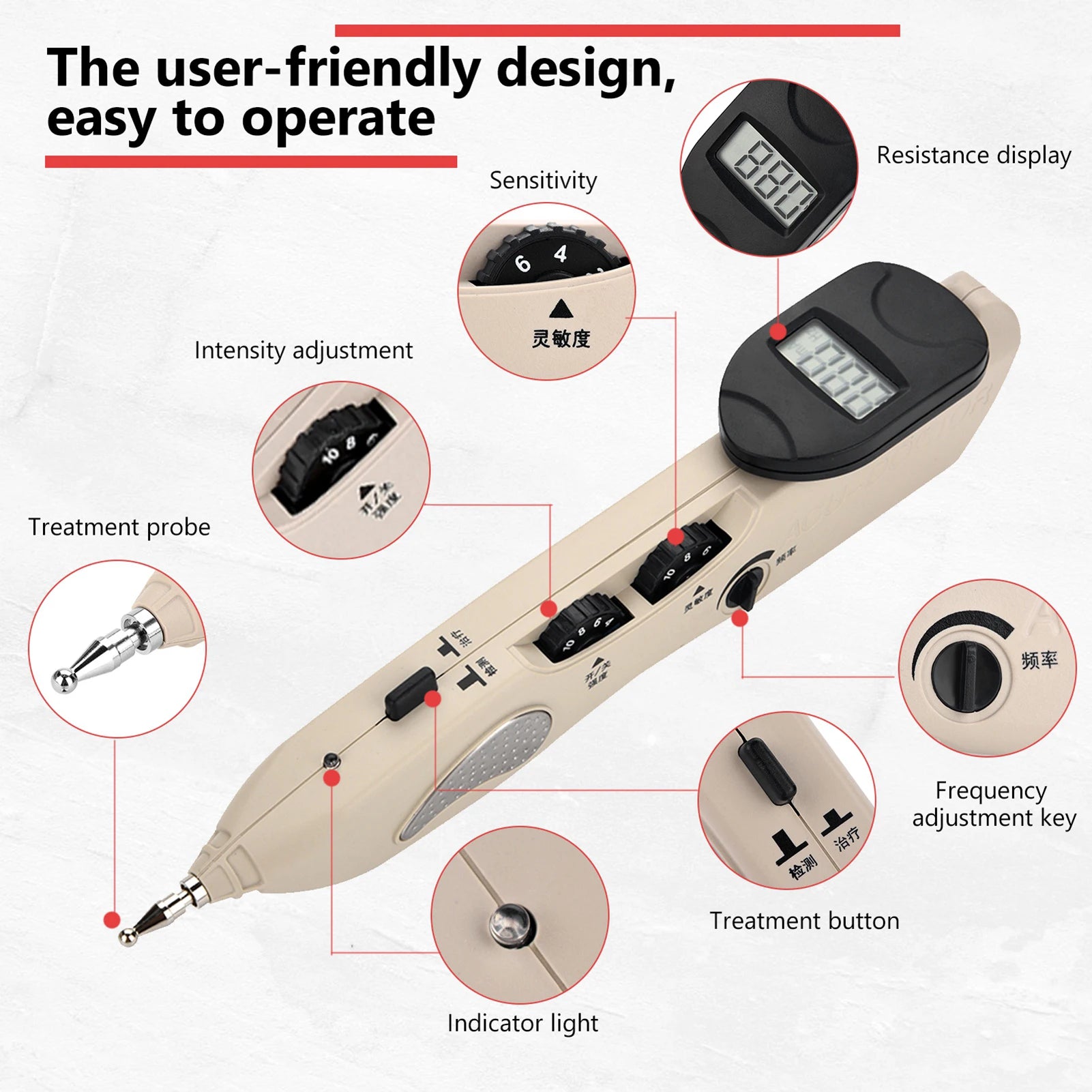 Electronic Acupuncture Pen – TENS Meridian Therapy & Muscle Stimulator for Pain Relief