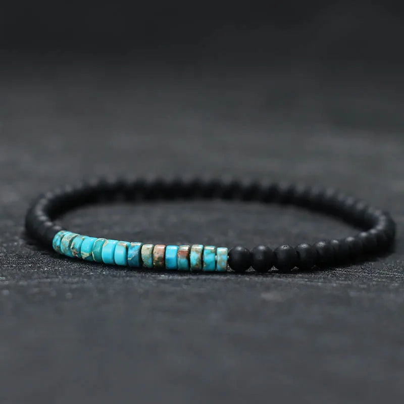New Minimalist 4mm Bead Bracelet – Emperor Onyx Meditation Bracelet for Men & Women