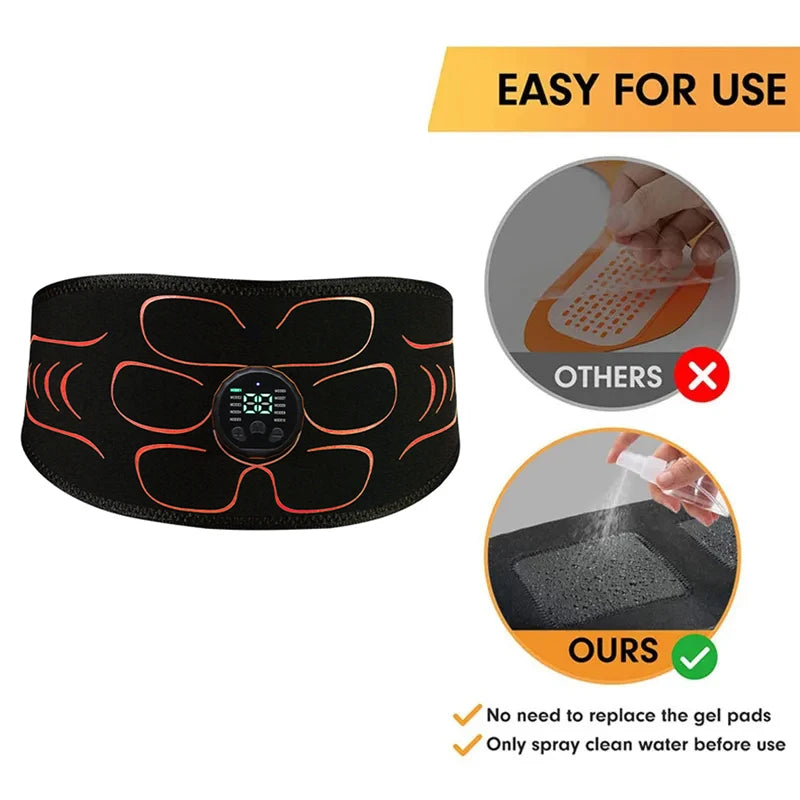 Abdominal Massager Waist Belt – Smart Muscle Toner for Abs, Arms & Legs | Fitness & Massage Training Equipment