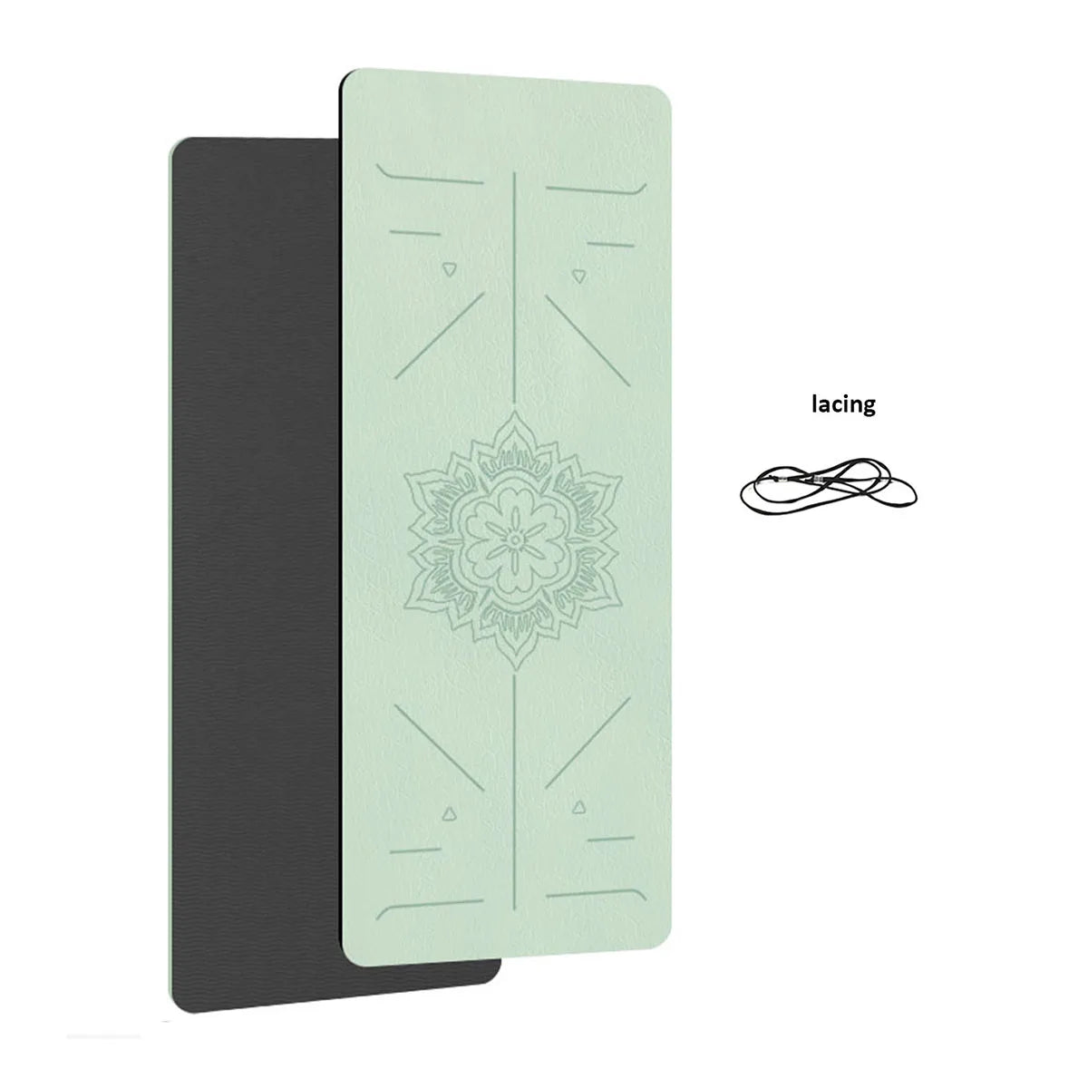 Yoga Mat – Eco-Friendly TPE - Non-Slip Fitness Mat with Alignment Guide