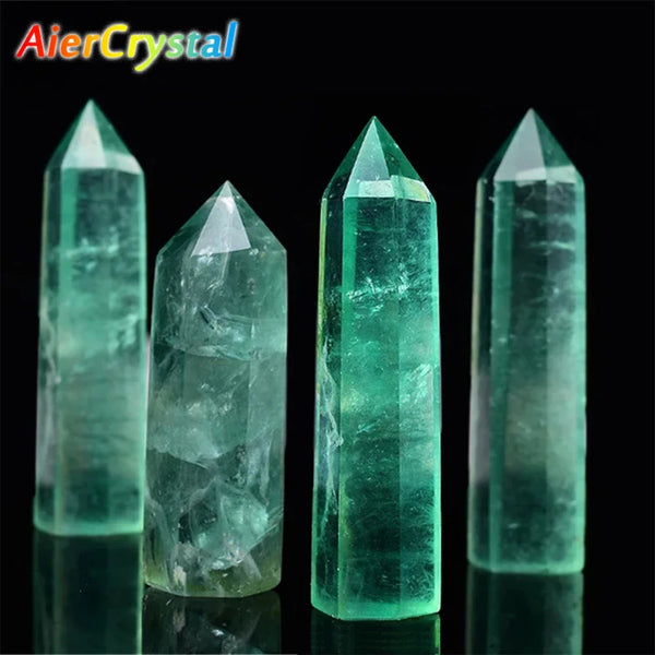 Natural Green Fluorite Crystal Obelisk – Polished Pillar for Healing, Energy Work & Home Decor