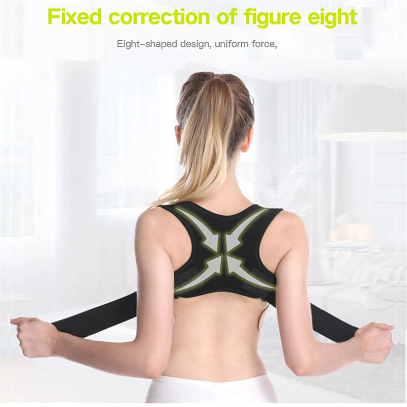 Adjustable Posture Corrector Back Brace – Shoulder & Spine Support