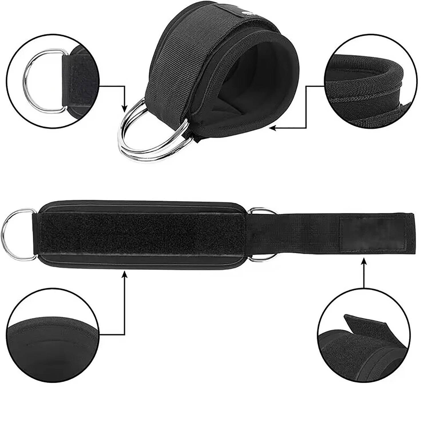 Ankle Straps Resistance Bands Set – Strength Training & Toning for Legs and Glutes
