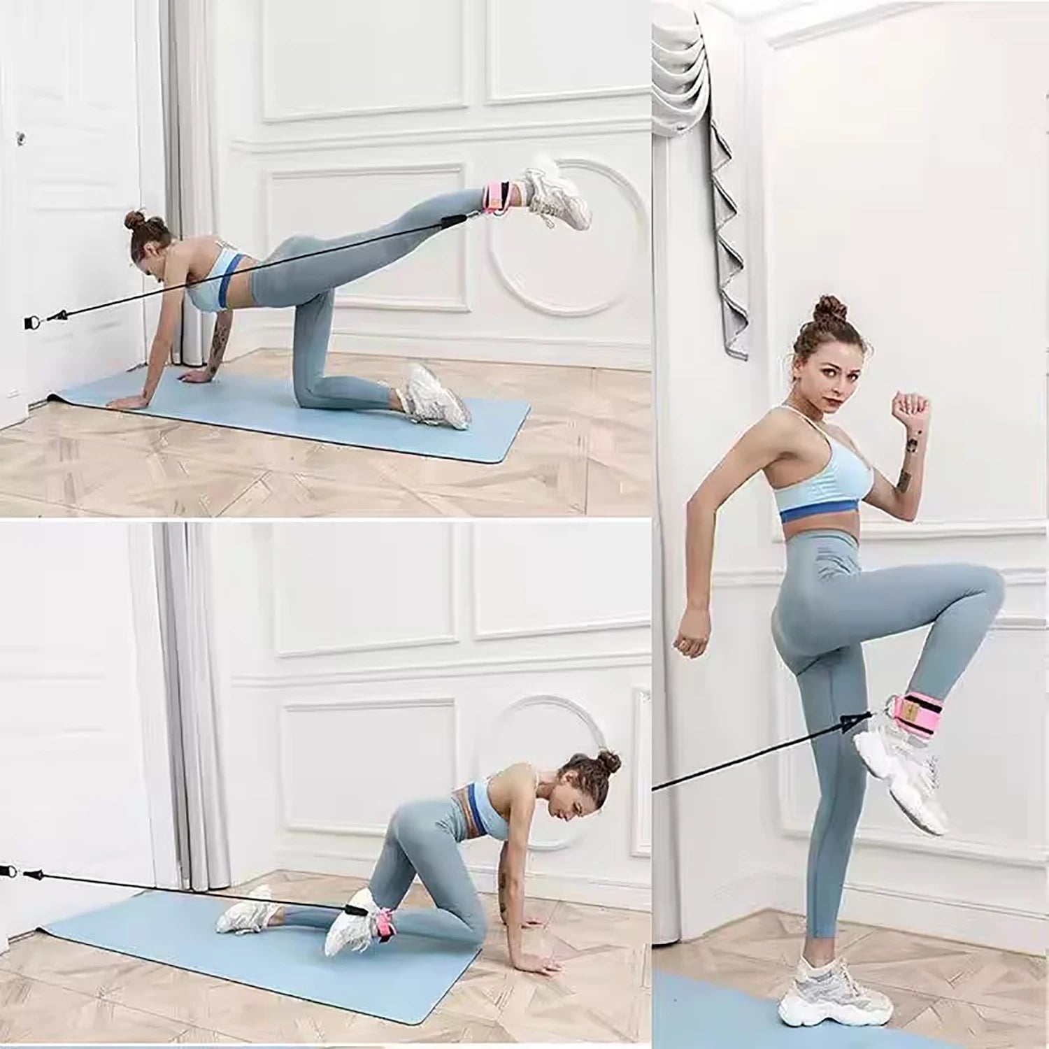 Ankle Straps Resistance Bands Set – Strength Training & Toning for Legs and Glutes