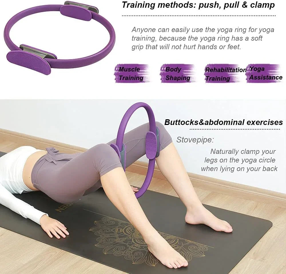 Non-Slip Yoga Pilates Ring – Pelvic Floor & Full Body Fitness Trainer