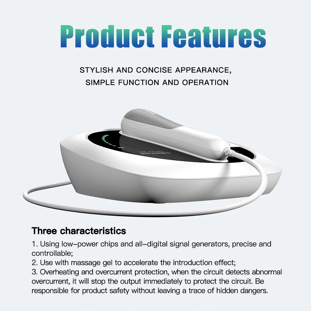 Ultrasound Physiotherapy Massage Device – 1MHz Intensity for Drug-Free Muscle & Joint Pain Relief