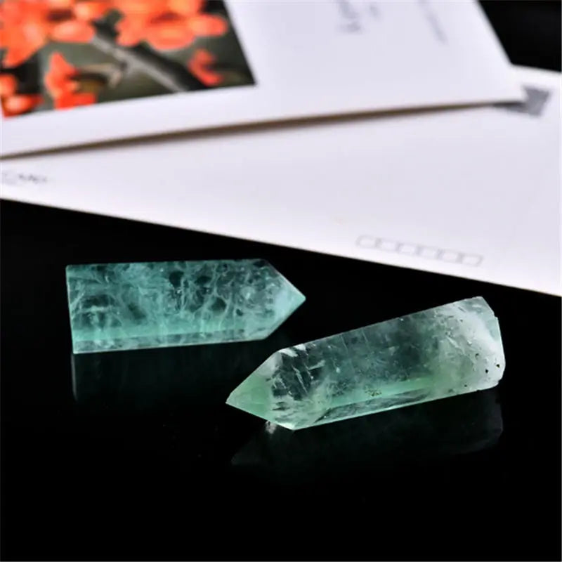 Natural Green Fluorite Crystal Obelisk – Polished Pillar for Healing, Energy Work & Home Decor