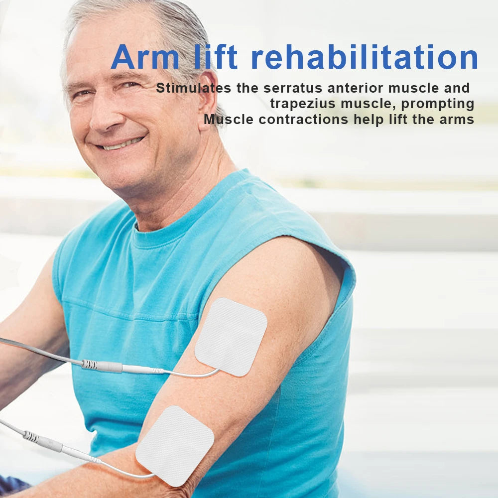 Muscle Stimulator TENS & EMS – Low Frequency Electronic Pulse Massager with Dual Channels & Touch Control - 12-Mode