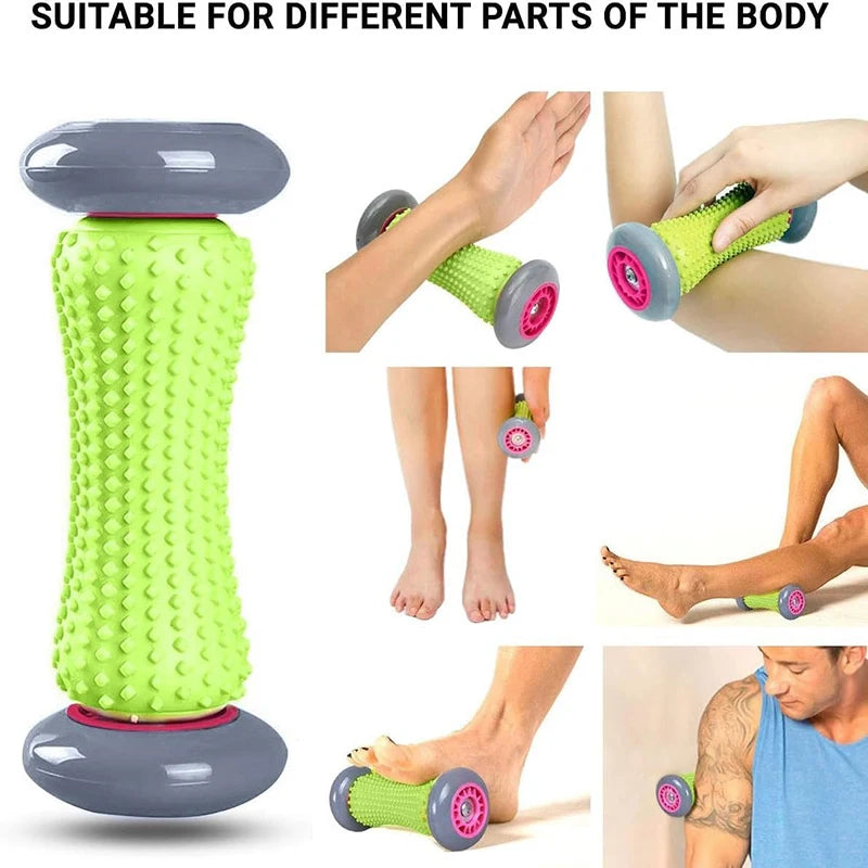 Foot Massage Roller & Yoga Ball Set – Plantar Fascia Relief & Muscle Relaxation Tool for Fitness and Recovery