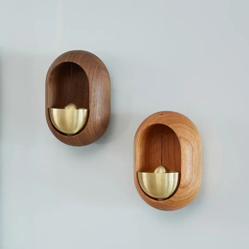Wooden Wind Chimes Wireless Doorbell – Decorative Hanging Entrance Bell