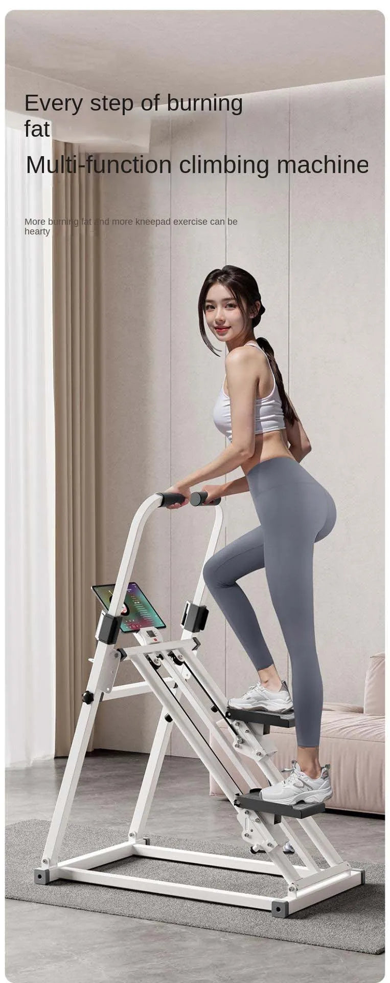 Foldable Mountaineering Climbing Machine – Full Body Home Fitness Equipment