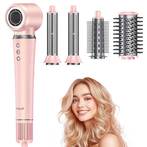 5 in 1 Hair Dryer,Multi Styling Tool,Straightener & 32mm Curling 300 Million Negative Ions Hair Care 1-3 Mins Quick Drying Gifts