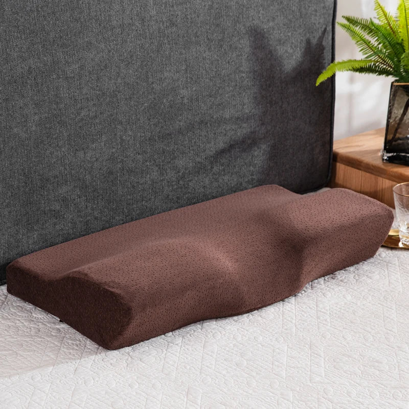Orthopedic Memory Foam Butterfly Shaped Pillow – Neck Protection for Deep, Restful Sleep