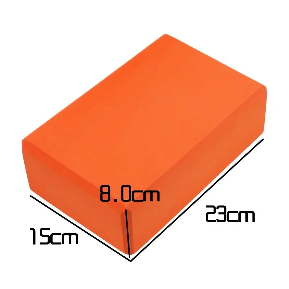 Yoga Block – Colored EVA - Non-Slip Foam Fitness Brick for Yoga, Pilates & Stretching