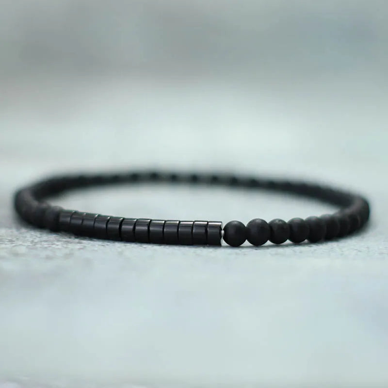 New Minimalist 4mm Bead Bracelet – Emperor Onyx Meditation Bracelet for Men & Women