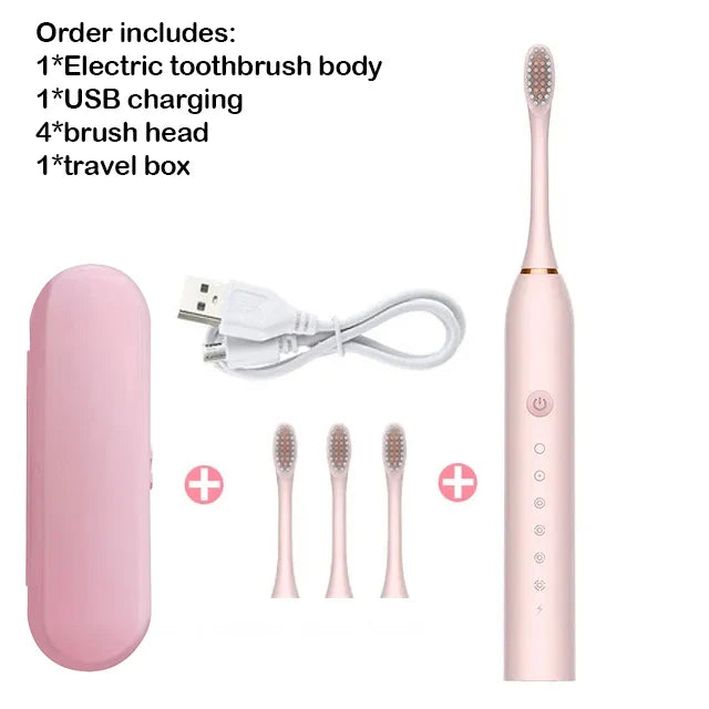 Sonic Electric Toothbrush – Rechargeable & Waterproof