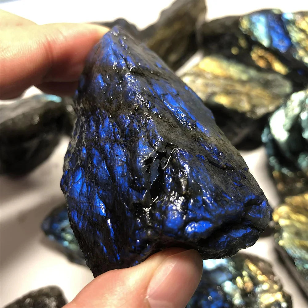 Natural Labradorite Raw Stone – Reiki Healing Mineral Specimen (20–200g)