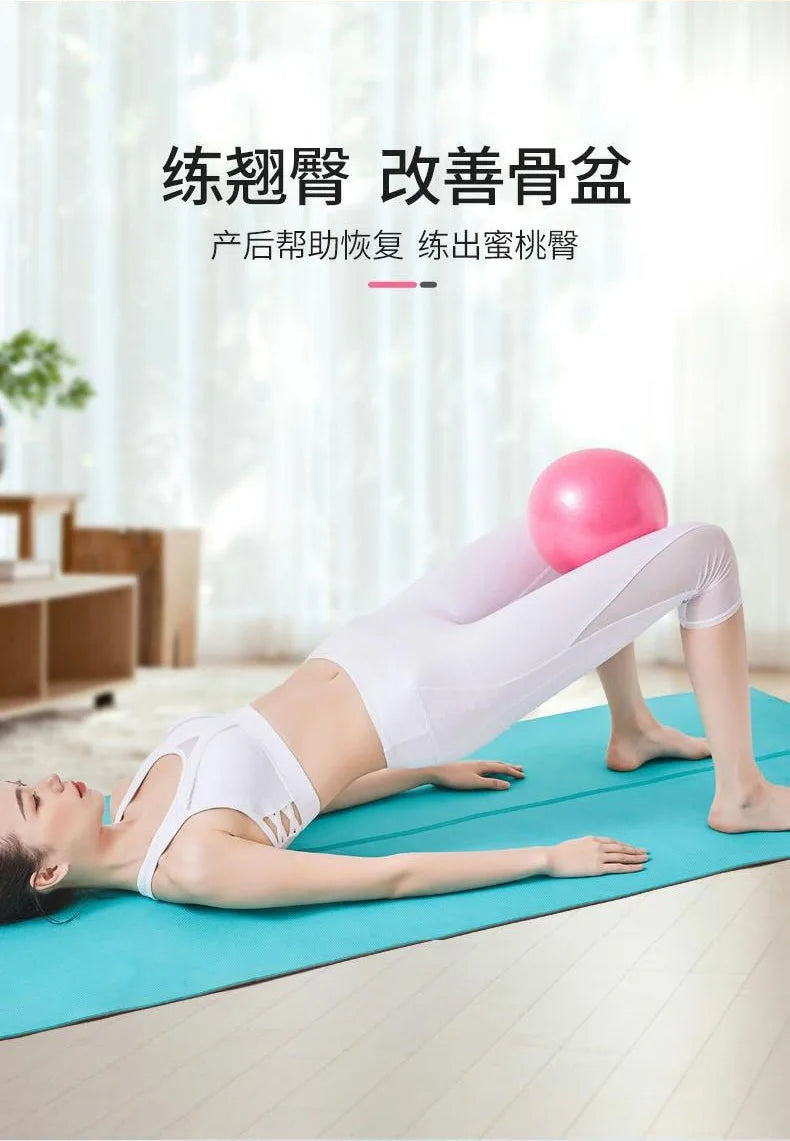 Mini Pilates Yoga Ball – 25cm Anti-Burst Exercise Ball for Legs, Hips & Core Workouts