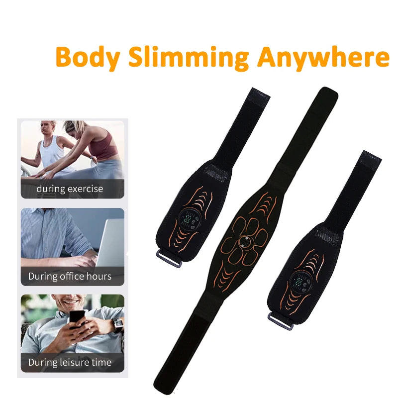 Abdominal Massager Waist Belt – Smart Muscle Toner for Abs, Arms & Legs | Fitness & Massage Training Equipment