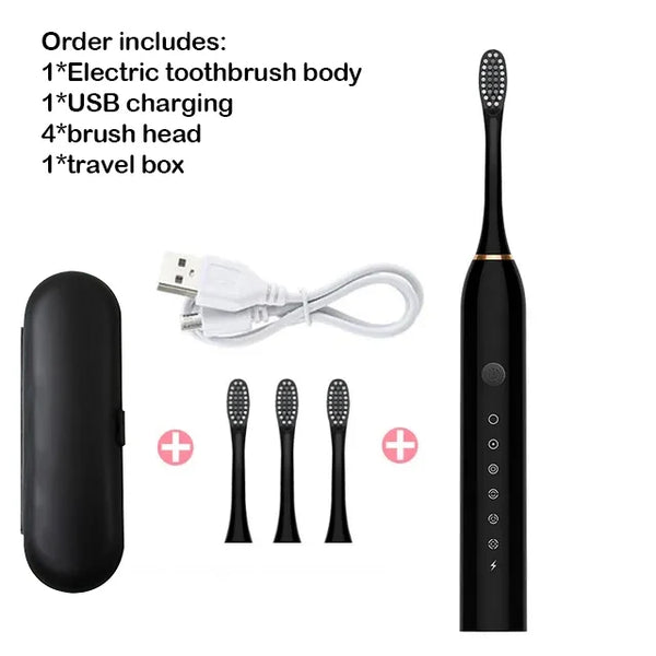 Sonic Electric Toothbrush – Rechargeable & Waterproof