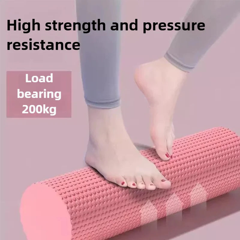 Foam Yoga Roller – Pilates Hexagonal EVA Home Workout Support (9.5cm x 29.7cm)