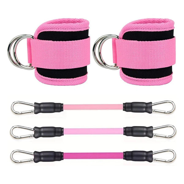 Ankle Straps Resistance Bands Set – Strength Training & Toning for Legs and Glutes
