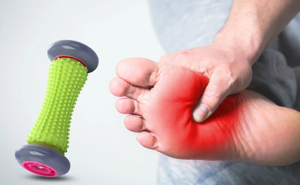 Foot Massage Roller & Yoga Ball Set – Plantar Fascia Relief & Muscle Relaxation Tool for Fitness and Recovery