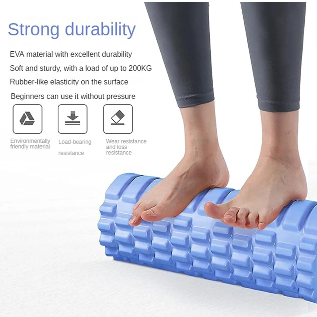 Foam Yoga Column – Muscle Massage Roller for Back, Legs &amp; Full-Body Training- 33cm
