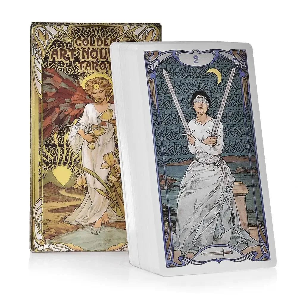 400-Style Tarot & Oracle Card Collection – Golden Art Nouveau Tarot Green Witch, Celtic, Steampunk & More
